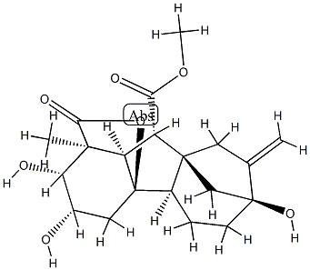 2β,3β,4aα,7-Tetrahydroxy-1-methyl-8-methylene-10β-(methoxycarbonyl)gibbane-1α-carboxylic acid 1,4a-lactone