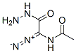 Acetic  acid,  (acetylamino)diazo-,  hydrazide  (9CI)