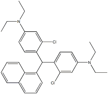 3-chloro-4-[(2-chloro-4-diethylamino-phenyl)-naphthalen-1-yl-methyl]-N ,N-diethyl-aniline