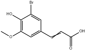 3-溴-4-羟基-5-甲氧基苯丙烯酸