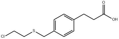 3-[4-(2-chloroethylsulfanylmethyl)phenyl]propanoic acid