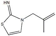 2(3H)-Thiazolimine,3-(2-methyl-2-propenyl)-(9CI)