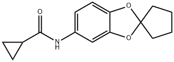 Cyclopropanecarboxamide, N-spiro[1,3-benzodioxole-2,1-cyclopentan]-5-yl-