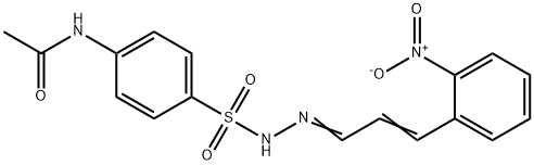 N-[4-[[[(E)-3-(2-nitrophenyl)prop-2-enylidene]amino]sulfamoyl]phenyl]a cetamide
