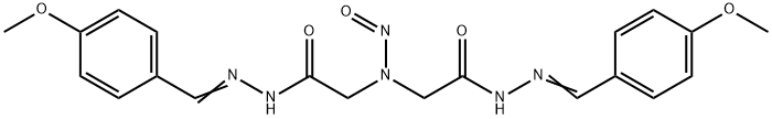 N-[(4-methoxyphenyl)methylideneamino]-2-[[(4-methoxyphenyl)methylidene amino]carbamoylmethyl-nitroso-amino]acetamide