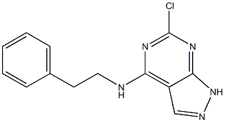 3-chloro-N-phenethyl-2,4,8,9-tetrazabicyclo[4.3.0]nona-2,4,7,10-tetrae n-5-amine
