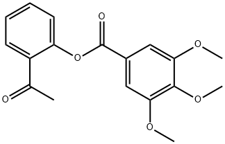 Benzoicacid, 3,4,5-trimethoxy-, 2-acetylphenyl ester