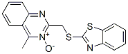 Quinazoline, 2-[(2-benzothiazolylthio)methyl]-4-methyl-, 3-oxide