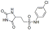 N-(4-chlorophenyl)-2-(2,5-dioxoimidazolidin-4-yl)ethanesulfonamide
