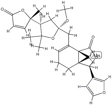 (3R)-4,5-Dihydro-3β-(3-furyl)-7-[[(2S,4S)-4-[(2S)-2,5-dihydro-2-methyl-5-oxofuran-2-yl]-2-methoxy-5,5-dimethyltetrahydrofuran-2-yl]methyl]-3aβ,7aβ-methanoisobenzofuran-1(3H)-one