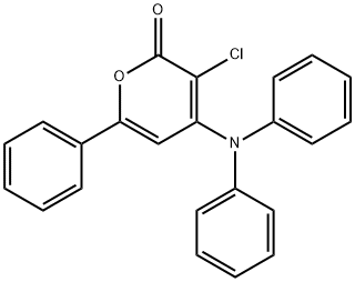 3-chloro-4-(diphenylamino)-6-phenyl-pyran-2-one