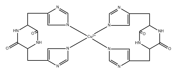 bis(cyclo(histidylhistidine))copper(II) complex