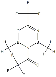 3,4-Dihydro-2,4-dimethyl-3-trifluoroacetyl-6-trifluoromethyl-2H-1,3,5,2,4-oxadiazadiborine