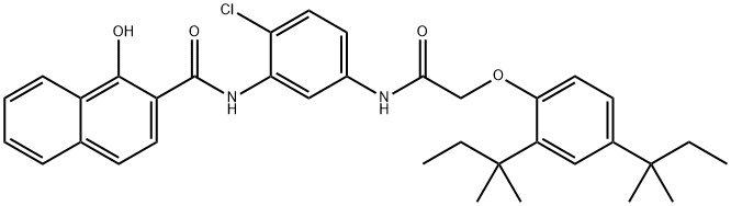 N-[5-[[[2,4-bis(1,1-dimethylpropyl)phenoxy]acetyl]amino]-2-chlorophenyl]-1-hydroxynaphthalene-2-carboxamide