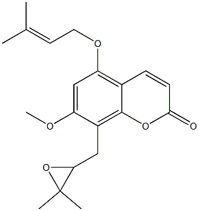 (+)-8-[[3,3-Dimethyloxiran-2-yl]methyl]-7-methoxy-5-[(3-methyl-2-butenyl)oxy]-2H-1-benzopyran-2-one