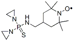 1-Piperidinyloxy, 4-(((bis(1-aziridinyl)phosphinothioyl)amino)methyl)- 2,2,6,6-tetramethyl-