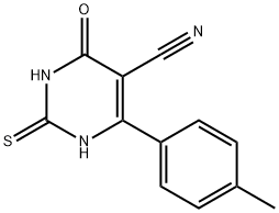 6-(4-methylphenyl)-4-oxo-2-sulfanylidene-1,2,3,4-tetrahydropyrimidine-5-carbonitrile