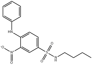 4-anilino-N-butyl-3-nitrobenzenesulphonamide