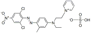 1-[2-[[4-[(2,6-dichloro-4-nitrophenyl)azo]-m-tolyl]ethylamino]ethyl]pyridinium hydrogen sulphate