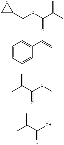 2-Methyl-2-propenoic acid polymer with ethenylbenzene, methyl 2-methyl-2-propenoate and oxiranylmethyl 2-methyl-2-propenoate