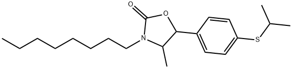 4-methyl-5-[4-[(1-methylethyl)thio]phenyl]-3-octyloxazolidin-2-one