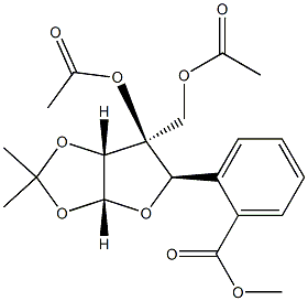 3-C-[(Acetyloxy)methyl]-1-O,2-O-isopropylidene-α-D-xylofuranose 3-acetate 5-benzoate