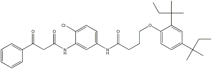 α-Benzoyl-2-chloro-5-[γ-(2',4'-di-t-amylphenoxy)butyramido]acetanilide