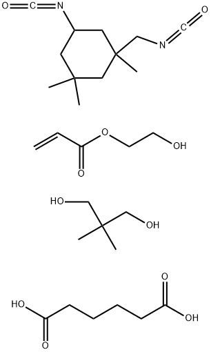 Hexanedioic acid, polymer with 2,2-dimethyl-1,3-propanediol, 2-hydroxyethyl 2-propenoate and 5-isocyanato-1-(isocyanatomethyl)-1,3,3-trimethylcyclohexane