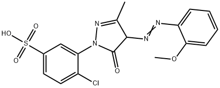 1-(2-CHLORO-5-SULFOPHENYL)-3-METHYL-4-(2-METHOXYPHENYL)AZO-2-PYRAZOLIN-5-ONE