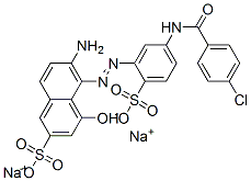 6-Amino-5-[[5-[(4-chlorobenzoyl)amino]-2-sulfophenyl]azo]-4-hydroxy-2-naphthalenesulfonic acid disodium salt