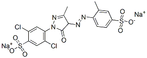 disodium 2,5-dichloro-4-[4,5-dihydro-3-methyl-5-oxo-4-[(4-sulphonato-o-tolyl)azo]-1H-pyrazol-1-yl]benzenesulphonate