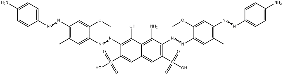 4-Amino-3,6-bis[[4-[(4-aminophenyl)azo]-2-methoxy-5-methylphenyl]azo]-5-hydroxy-2,7-naphthalenedisulfonic acid