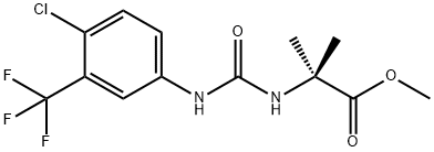 methyl 2-[[4-chloro-3-(trifluoromethyl)phenyl]carbamoylamino]-2-methyl -propanoate