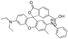6'-(Diethylamino)-3'-methyl-3-oxo-2'-(phenylamino)spiro[isobenzofuran-1(3H),9'-[9H]xanthene]-6-carboxylic acid