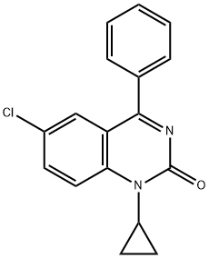 2(1H)-Quinazolinone, 6-chloro-1-cyclopropyl-4-phenyl-
