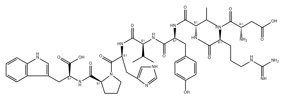 angiotensin II, Val(5)-Trp(8)-