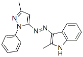 2-Methyl-3-[(3-methyl-1-phenyl-1H-pyrazol-5-yl)azo]-1H-indole