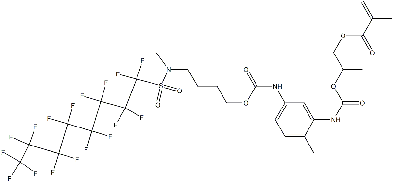 2-[[[[5-[[[4-[[(heptadecafluorooctyl)sulphonyl]methylamino]butoxy]carbonyl]amino]-2-methylphenyl]amino]carbonyl]oxy]propyl methacrylate