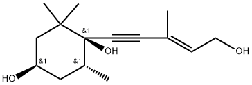 1,4-Cyclohexandiol, 1-(5-hydroxy-3-methyl-3-penten-1-ynyl)-2,2,6-trimethyl-, [1S-[1alpha,1(E),4alpha,6beta]]