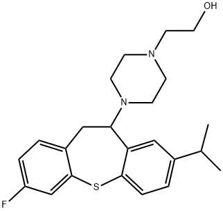 4-[3-fluoro-10,11-dihydro-8-isopropyldibenzo[b,f]thiepin-10-yl]piperazine-1-ethanol