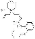 Piperidinium, 1-allyl-1-(2-hydroxyethyl)-, bromide, o-(pentyloxy)carba nilate