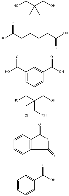 1,3-Benzenedicarboxylic acid, polymer with 2,2-bis(hydroxymethyl)-1,3-propanediol, 2,2-dimethyl-1,3-propanediol, hexanedioic acid and 1,3-isobenzofurandione, benzoate