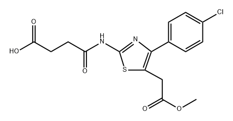 2-[(3-Carboxypropionyl)amino]-4-(4-chlorophenyl)-5-thiazoleacetic acid α-methyl ester