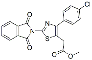 4-(p-Chlorophenyl)-2-(1,3-dioxo-1H-isoindol-2-yl)-5-thiazoleacetic acid methyl ester