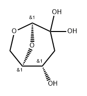 .beta.-D-erythro-Hexopyranos-2-ulose, 1,6-anhydro-3-deoxy-, 2-hydrate