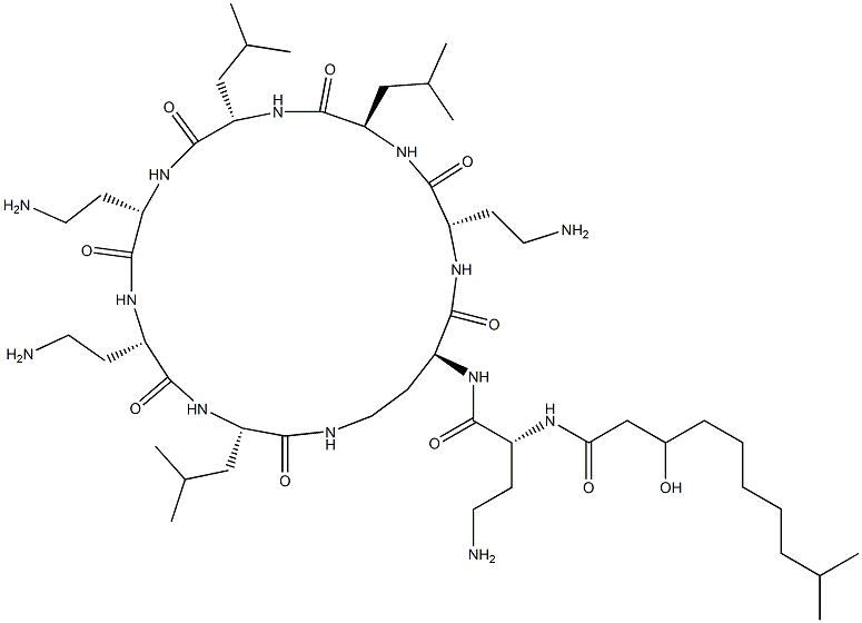 N2-[N2-(3-Hydroxy-9-methyl-1-oxodecyl)-D-DAB-]cyclo[L-DAB*-L-DAB-D-Leu-L-Leu-L-DAB-L-DAB-L-Leu-]