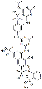 tetrasodium 5-[[4-chloro-6-[[3-[[4-chloro-6-(1-methylethoxy)-1,3,5-triazin-2-yl]amino]-4-sulphonatophenyl]amino]-1,3,5-triazin-2-yl]amino]-4-hydroxy-3-[(2-sulphonatophenyl)azo]naphthalene-2,7-disulphonate