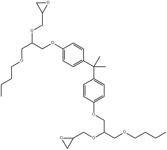 2,2'-[(1-methylethylidene)bis[4,1-phenyleneoxy[1-(butoxymethyl)ethylene]oxymethylene]]bisoxirane