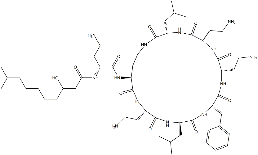 N2-[N2-(3-Hydroxy-9-methyl-1-oxodecyl)-D-DAB-]cyclo[L-DAB*-L-DAB-D-Leu-L-Phe-L-DAB-L-DAB-L-Leu-]