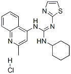 N-cyclohexyl-N'-(2-methyl-4-quinolineyl)-N''-thiazol-2-ylguanidine monohydrochloride